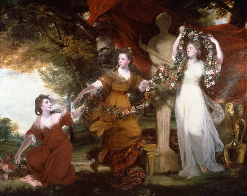 Tre dame che ornano un termine dell'Imene - Joshua Reynolds