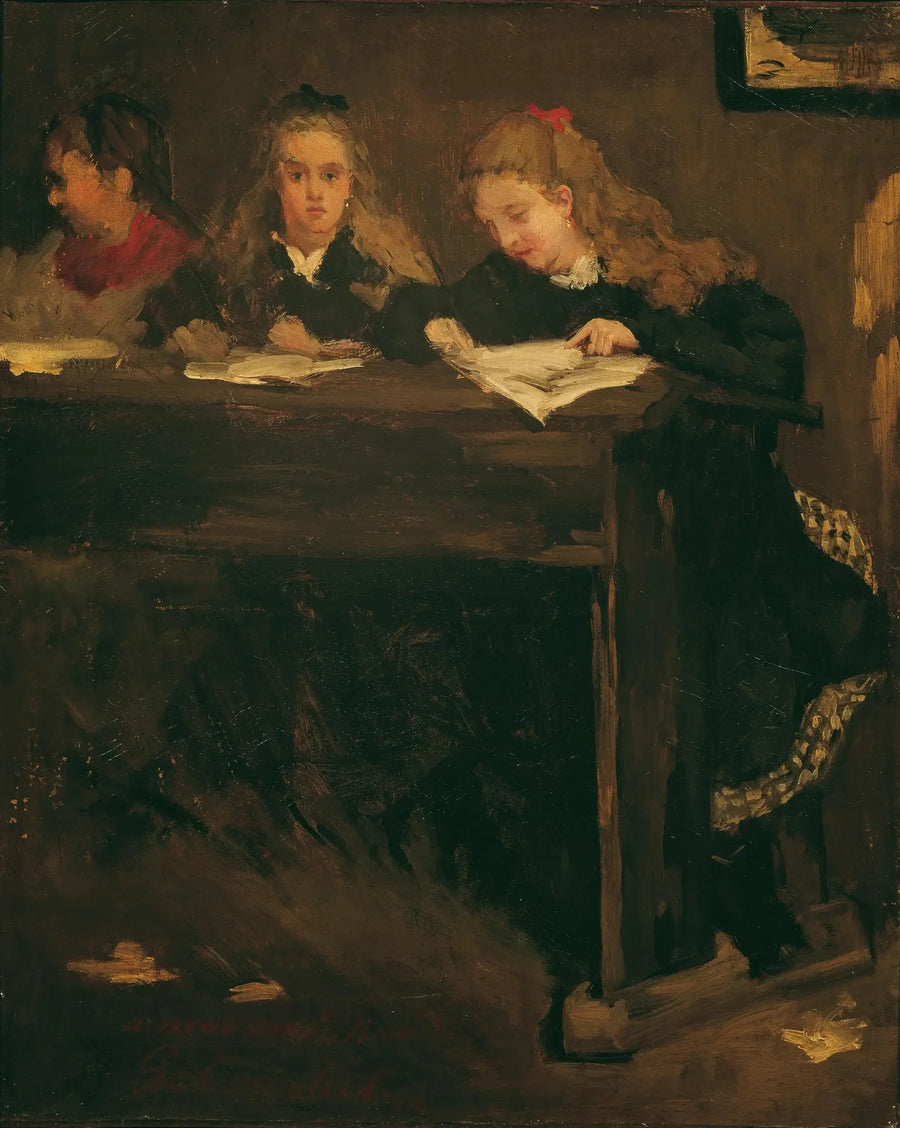 Tre scolarette - Gustave Courbet