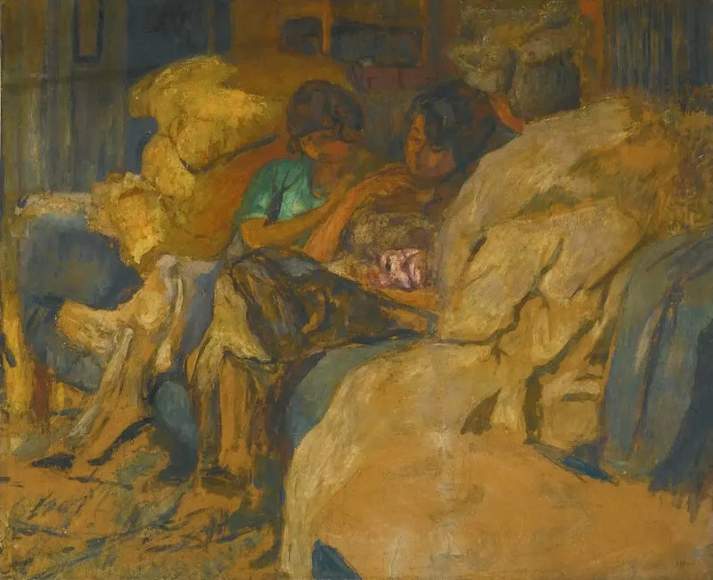 Tre donne su un divano al Clos Cézanne - Édouard Vuillard