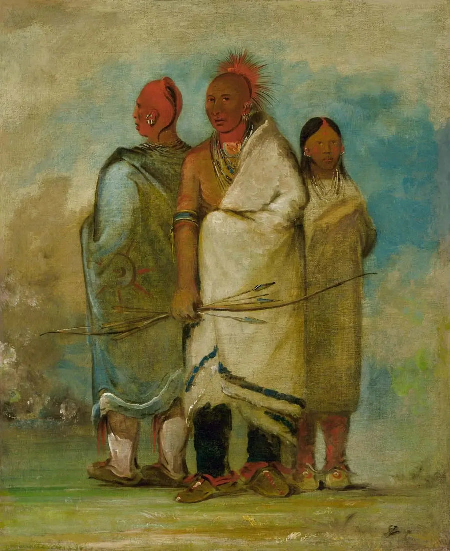 Tre indiani volpe - George Catlin