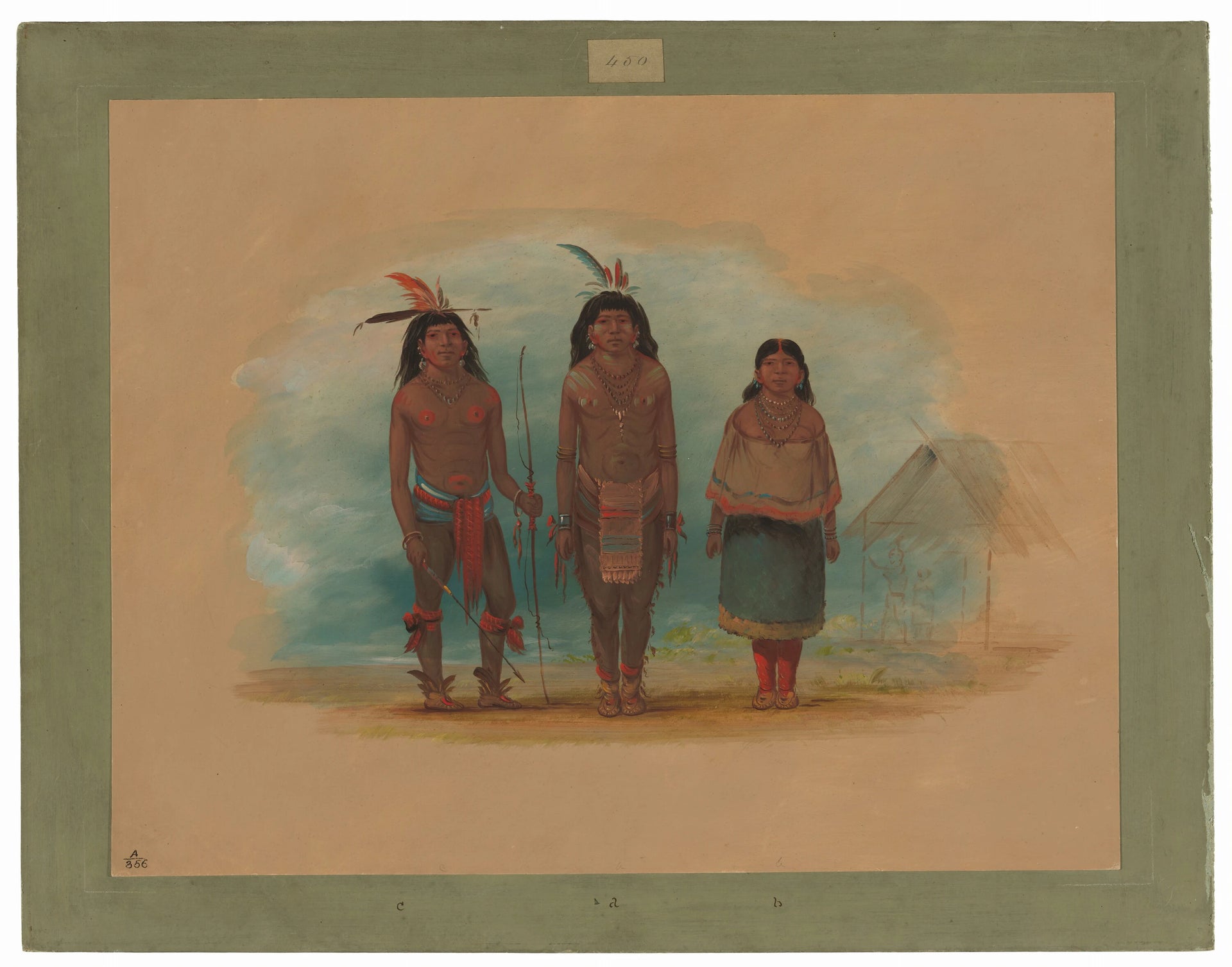 Trois Indiens Taruma - George Catlin