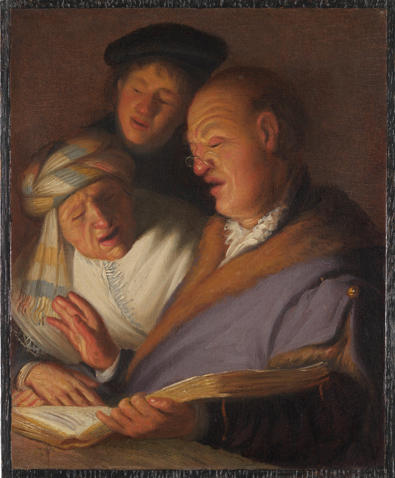 Tre cantanti (Allegoria dell'udito) - Rembrandt