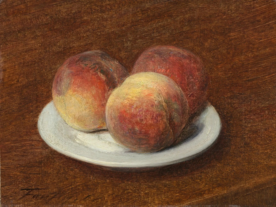Tre pesche in un piatto - Henri Fantin-Latour