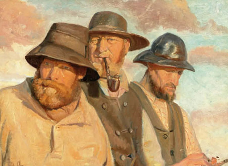 Tre pescatori di Skagen. -Michael Peter Ancher