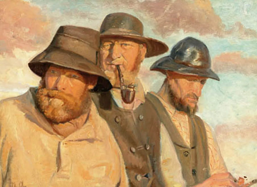 Tre pescatori di Skagen. -Michael Peter Ancher