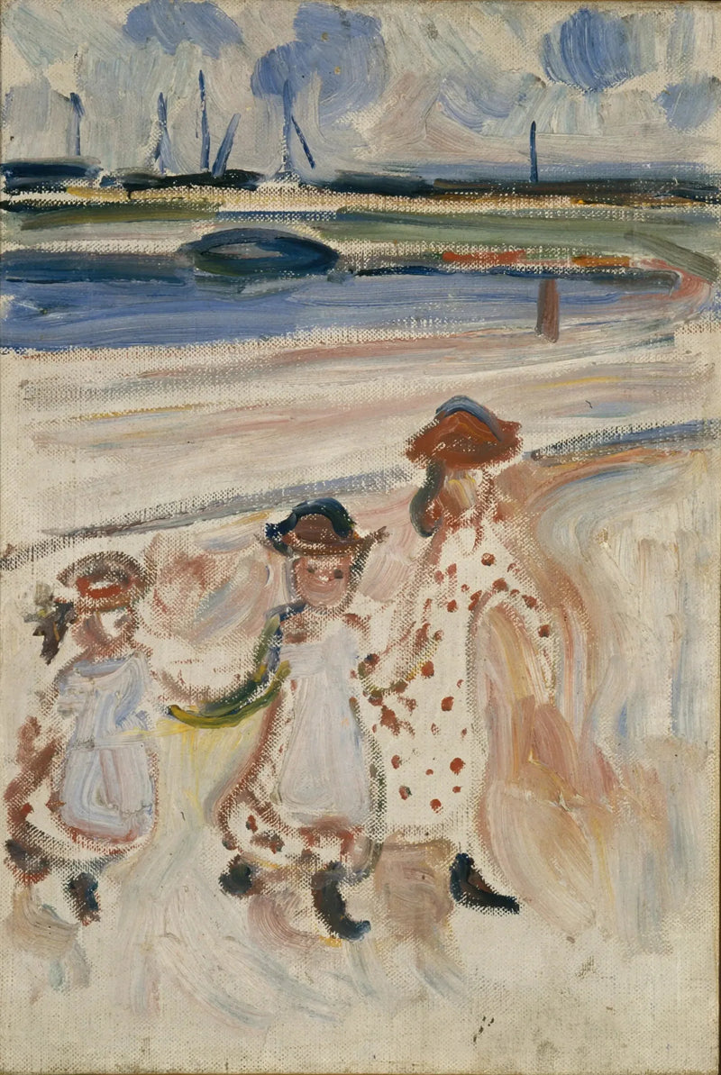Tre Piccole Ragazze sulla spiaggia - Edvard Munch