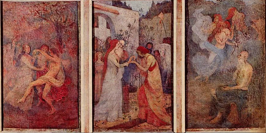 Tre fasi della vita - Tr��ptico - Eliseu Visconti