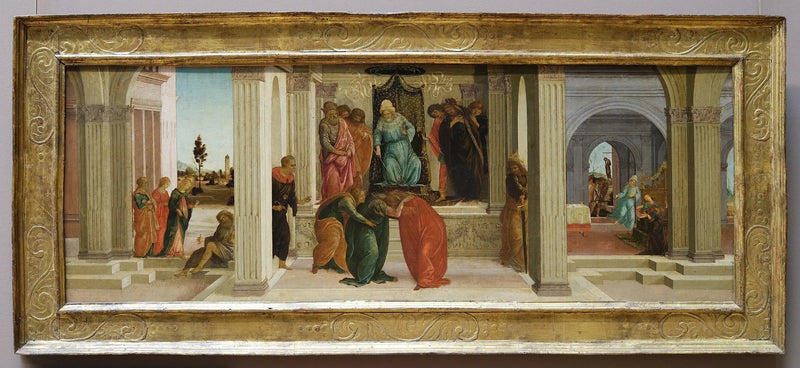 Tre scene della storia di Ester - Sandro Botticelli