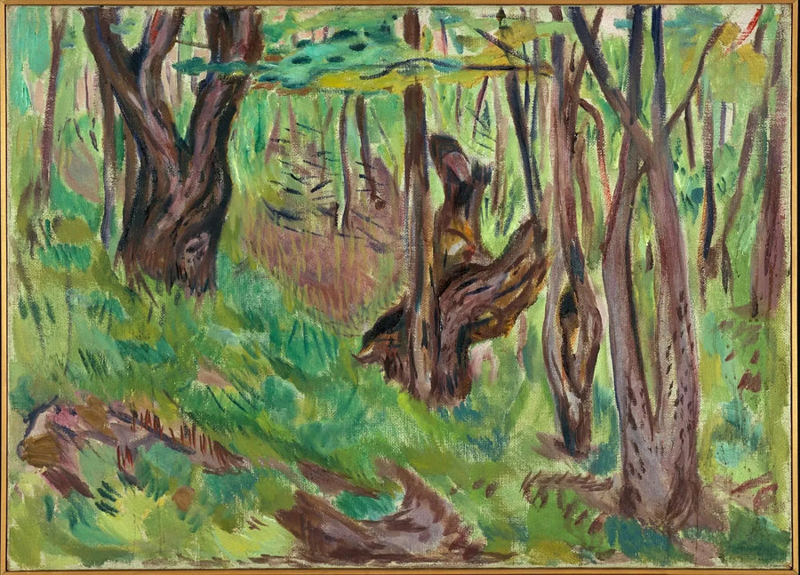 Tronchi d'albero ruvidi in estate - Edvard Munch