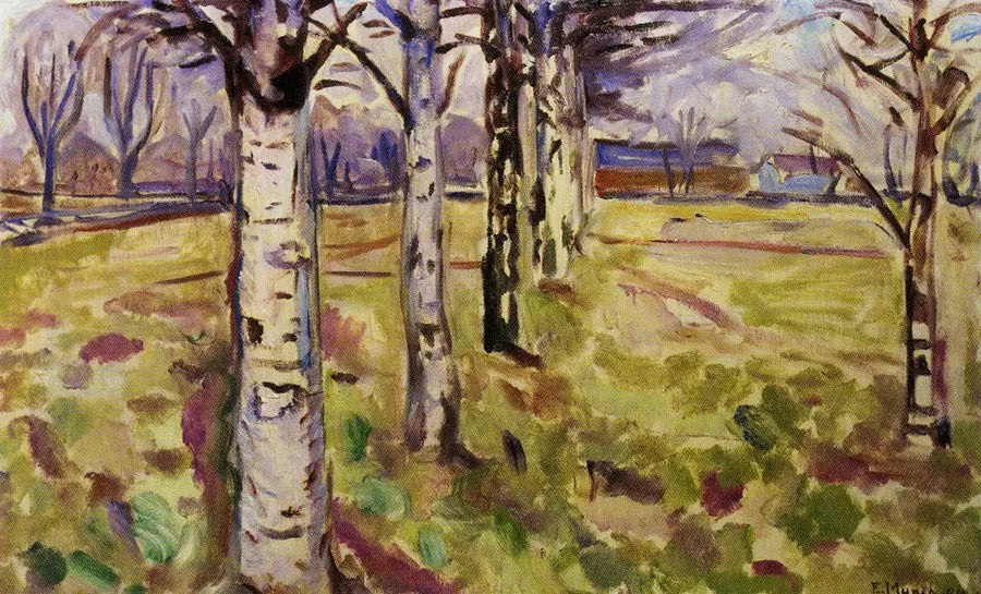 Tronchi di betulle - Edvard Munch