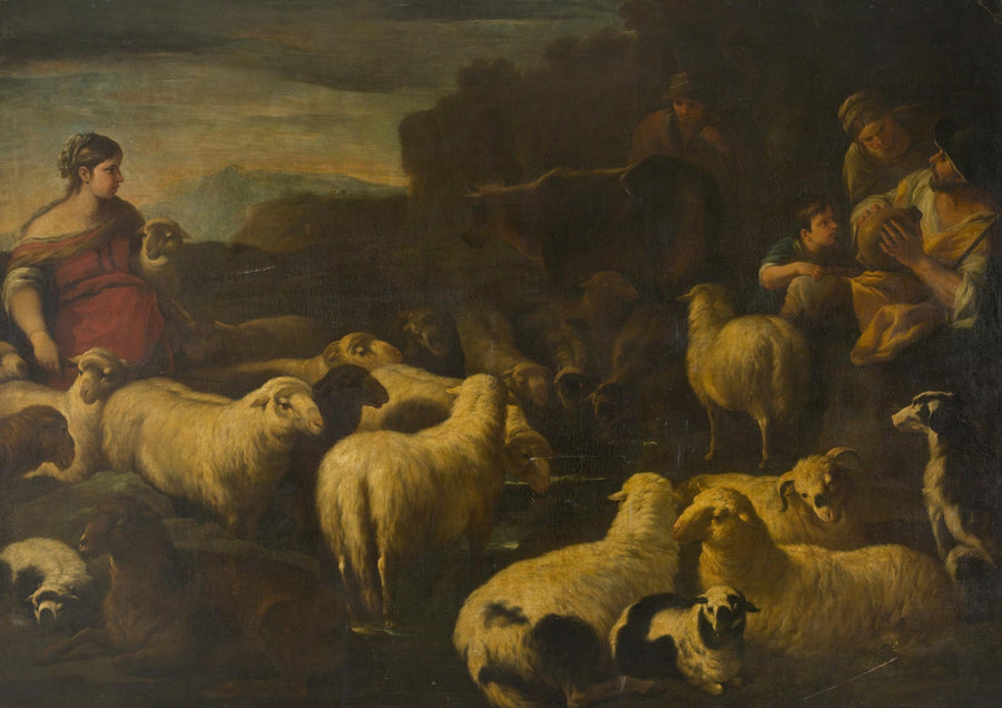 Gregge di pecore - Luca Giordano