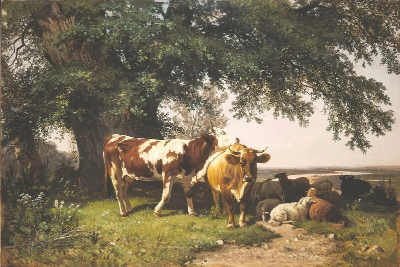 Gregge sotto gli alberi - Ivan Chichkine