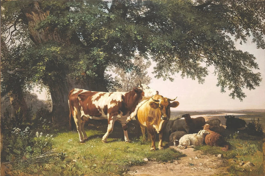Gregge sotto gli alberi - Ivan Chichkine