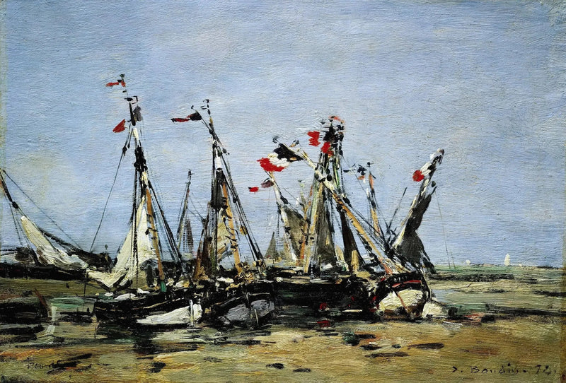 Trouville, in attesa della marea - Eugène Boudin