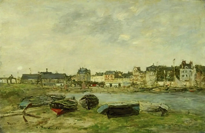 Trouville, il porto a bassa marea - Eugène Boudin