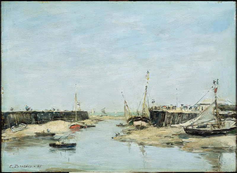 Trouville Le Dune a Bassa Marea - Eugène Boudin