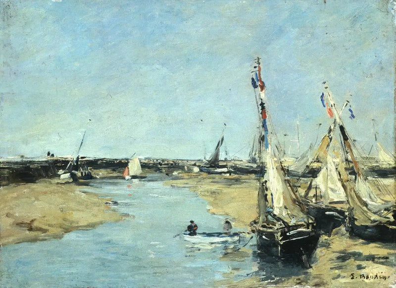 Trouville, I moli, bassa marea - Eugène Boudin