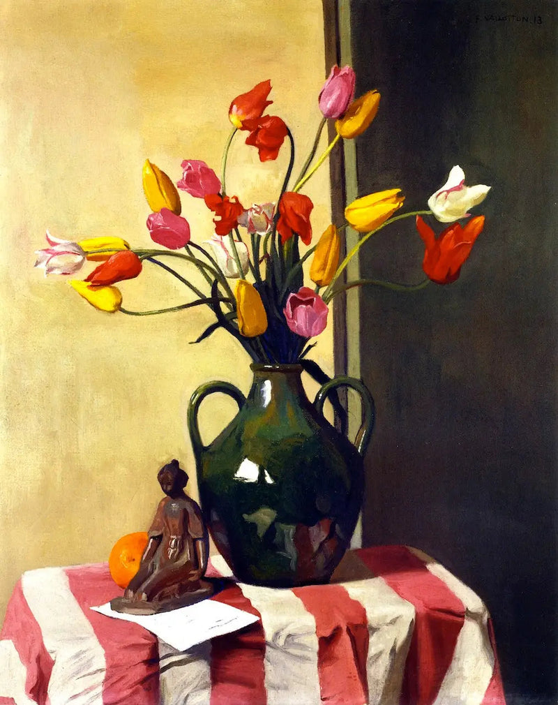 Tulipes e statuette di Maillol - Félix Vallotton