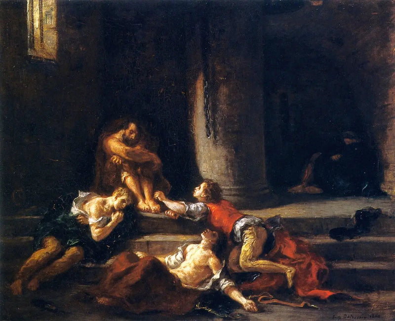 Ugolino e i suoi figli - Eugène Delacroix