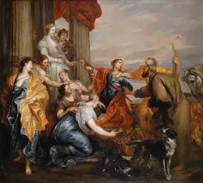 Ulisse che scopre Achille tra le ragazze di Lycomide - Antoine van Dyck