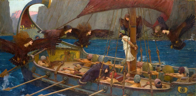Ulysse e le sirene - John William Waterhouse