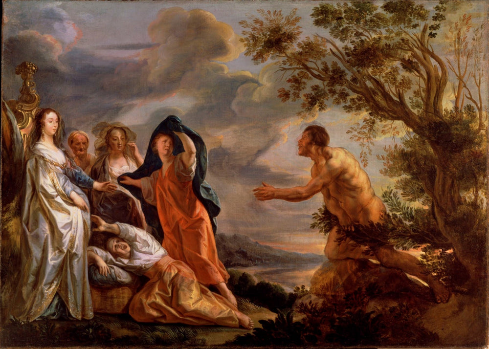 Ulysse et Nausicaa - Jacob Jordaens image 1 reproduction artisanale de tableau