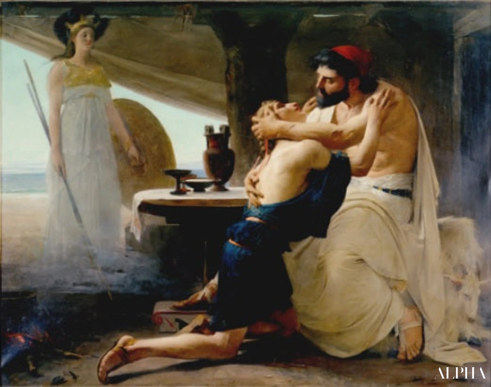 Ulisse e Telemaco, 1880, Castellane, Municipio - Lionel Royer - Riproduzioni di quadri e dipinti di alta qualità