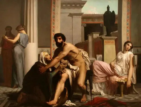 Ulisse riconosciuto dalla sua nutrice al suo ritorno da Troia - Bouguereau