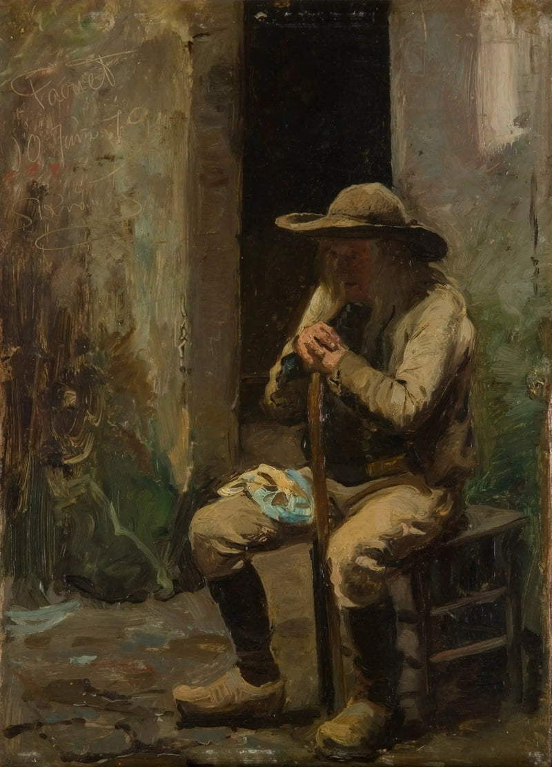 Un agricoltore di Faouet seduto - Peder Severin Krøyer