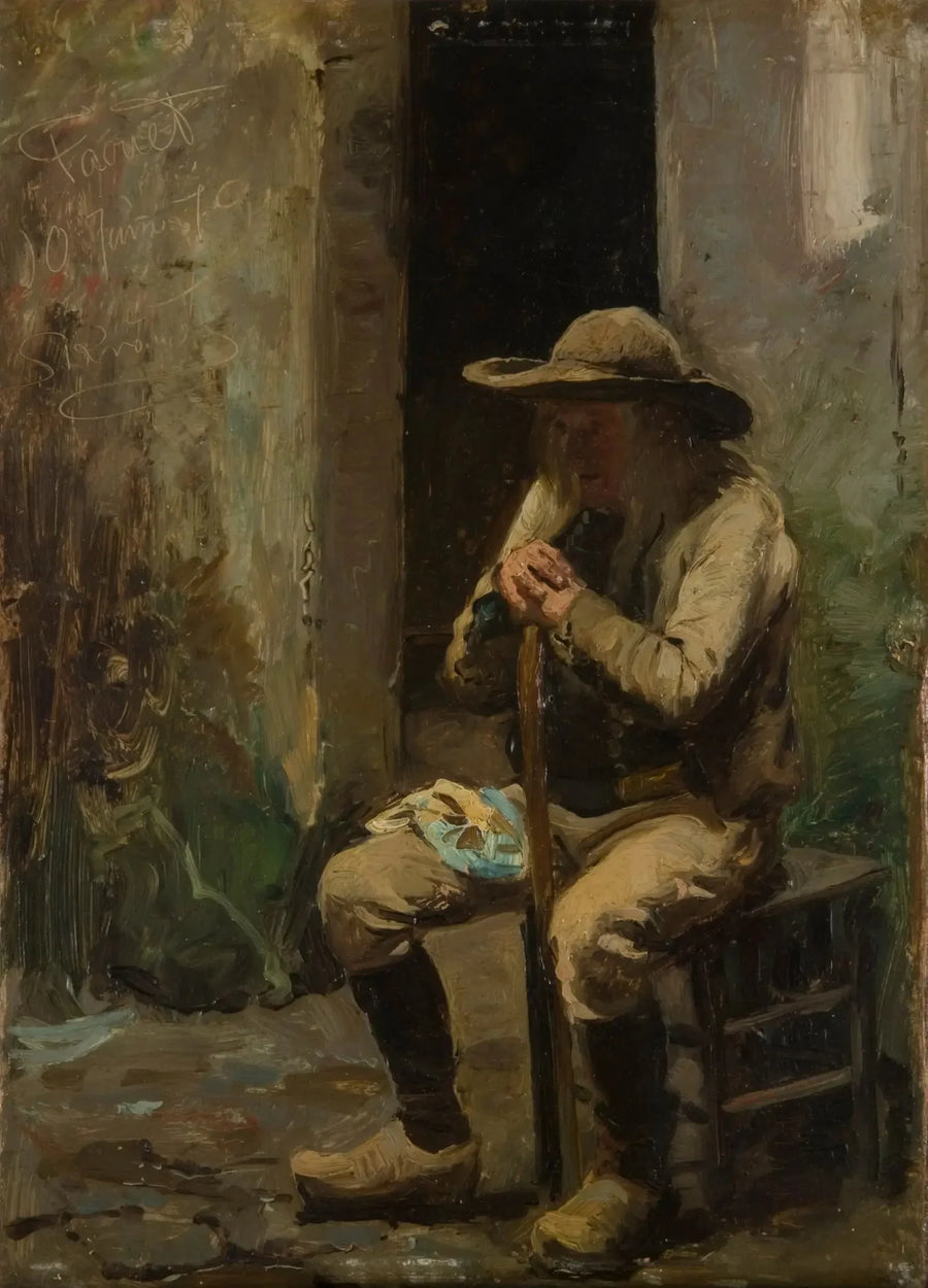 Un agricoltore di Faouet seduto - Peder Severin Krøyer