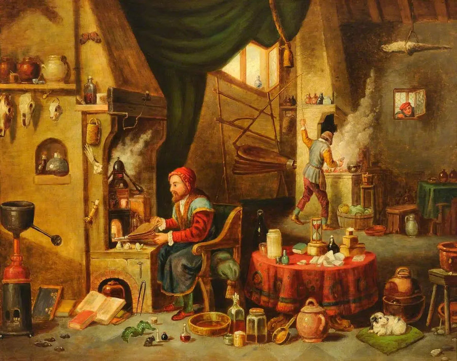 Un alchimiste dans son laboratoire - David Teniers il Giovane