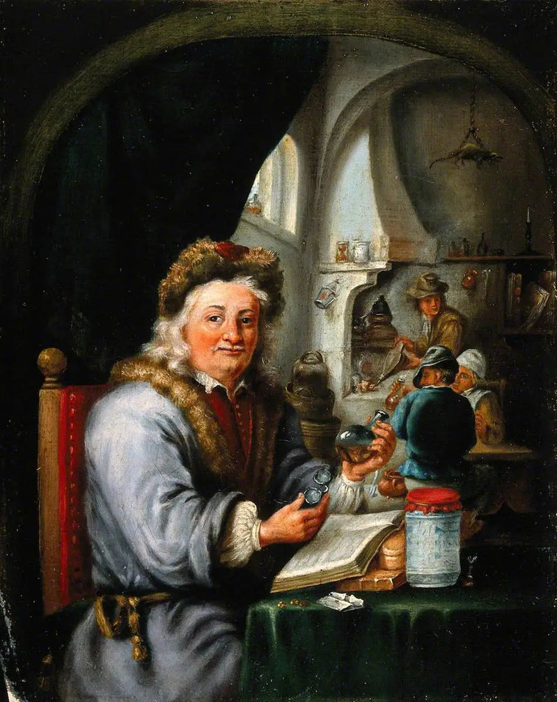 Un alchimista nel suo laboratorio - David Teniers il Giovane