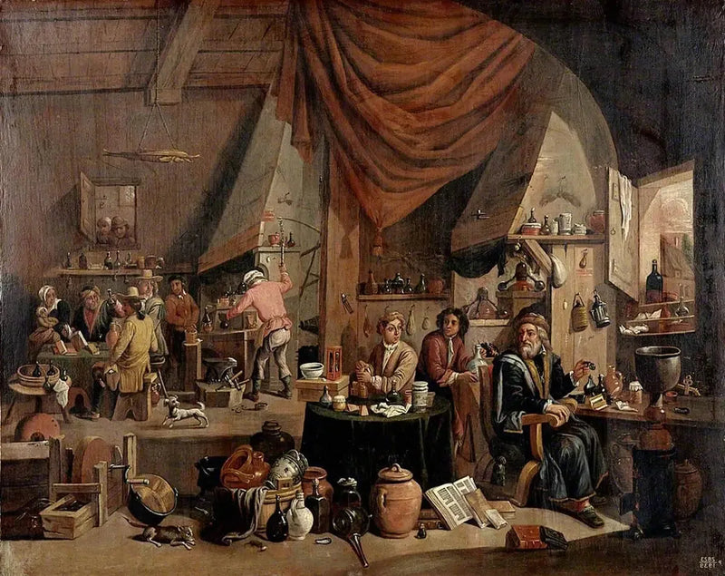 Un alchimiste dans son laboratoire - David Teniers il Giovane
