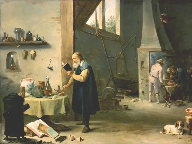 Un alchimista - David Teniers il Giovane