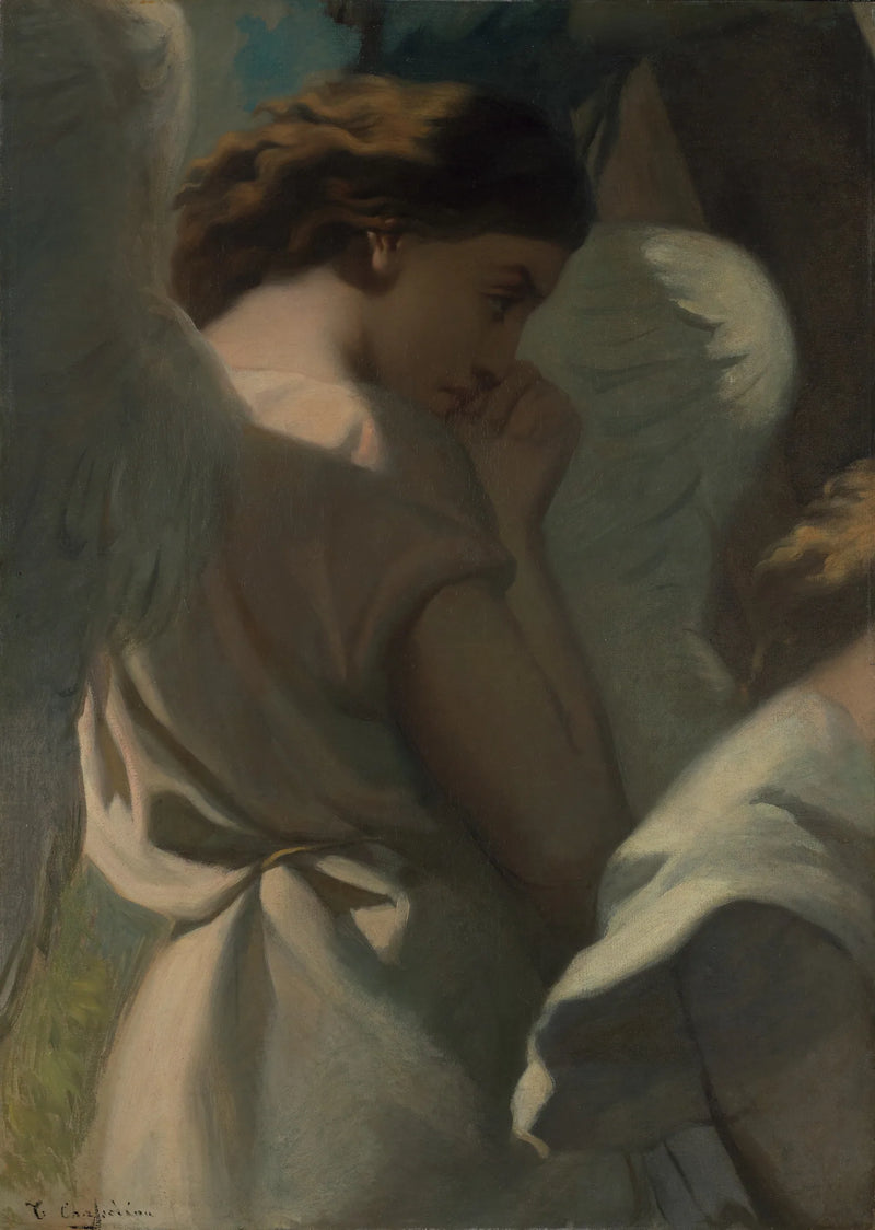 Un angelo in preghiera nel giardino degli ulivi - Théodore Chassériau
