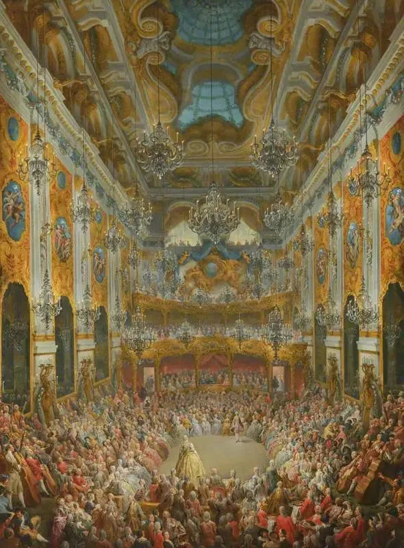 Un bal donné par le duca di Nivernais in occasione della nascita del Delfino - Giovanni Paolo Panini