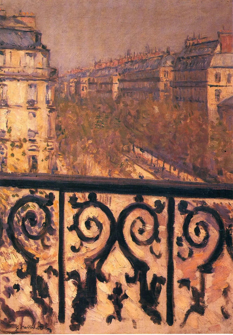 Un balcon a Parigi - Gustave Caillebotte