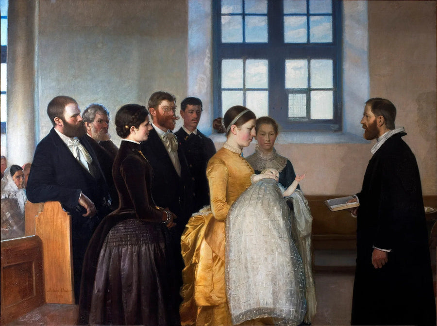 Un battesimo - Michael Peter Ancher