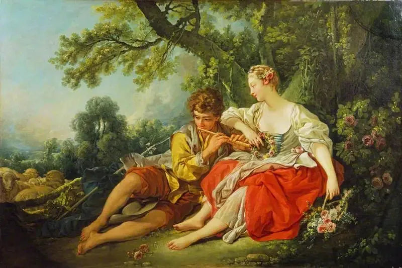 Un pastore canta a una pastora - François Boucher