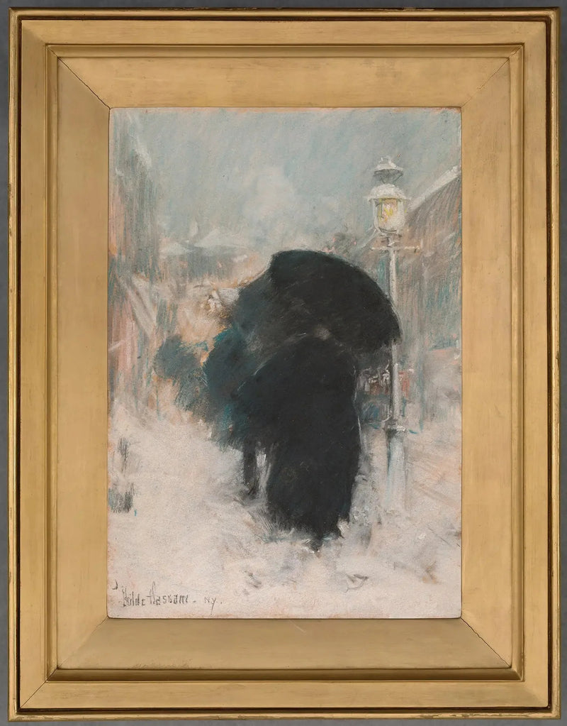 Una bufera di neve a New York - Childe Hassam