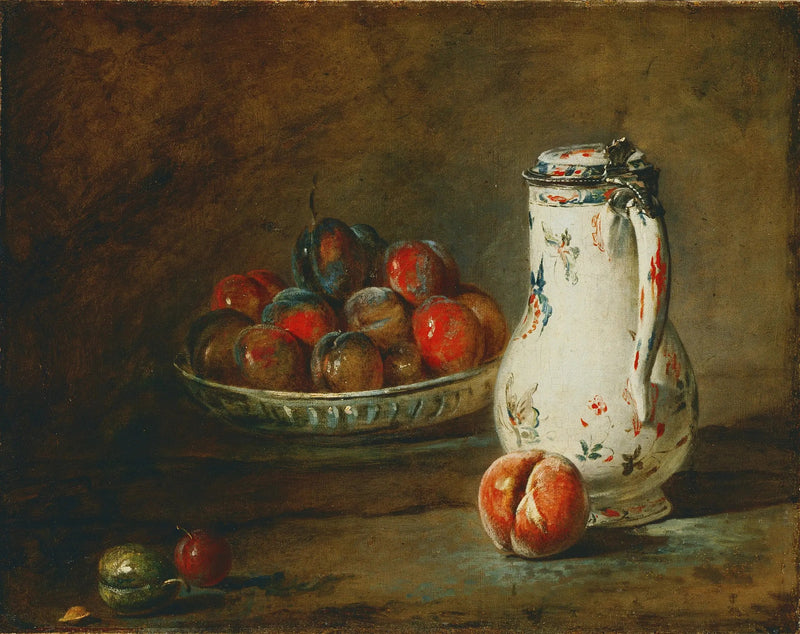 Una ciotola di prugne secche - Jean Simeón Chardin