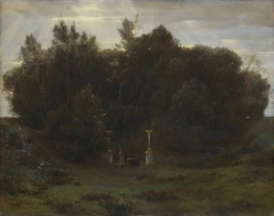 Un bosquet sacré - Arnold Böcklin