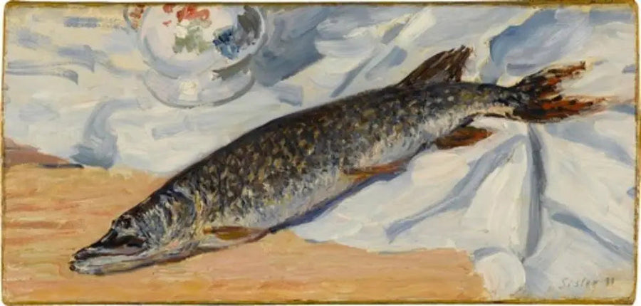 Un luccio del Loing - Alfred Sisley