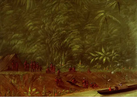 Un campo di Mura - Schizzo di barca - George Catlin