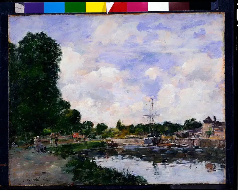 Un canale ad Abbeville - Eugène Boudin