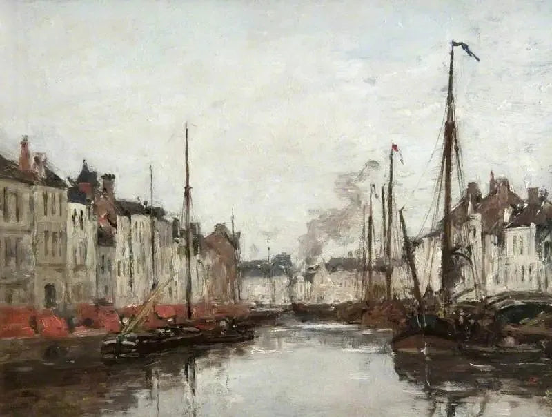 Un canale olandese - Eugène Boudin