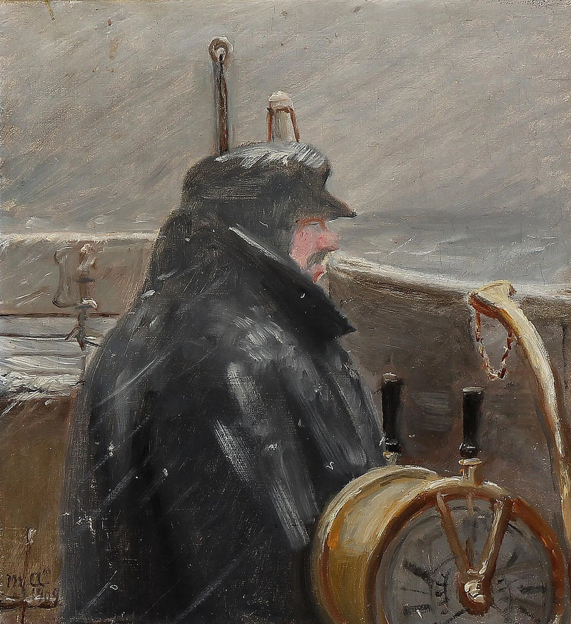 Un capitano sul ponte. -Michael Peter Ancher