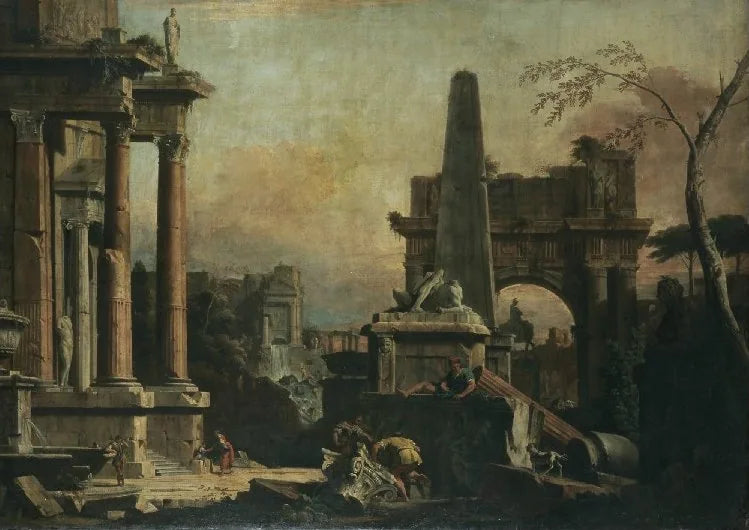 Un Capriccio della Roma classica - Sebastiano Ricci