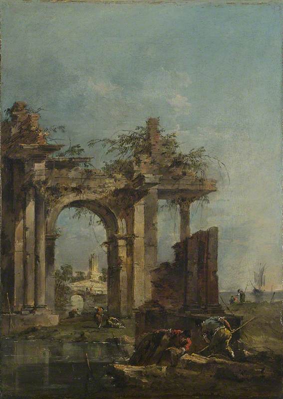 Un caprice con rovine sul mare - Francesco Guardi