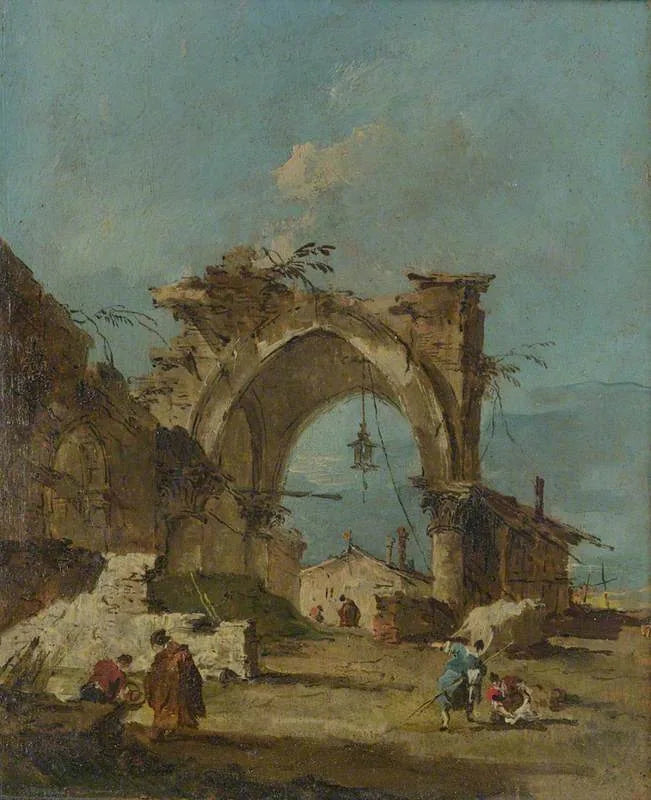 Un caprice con un arco in rovina - Francesco Guardi